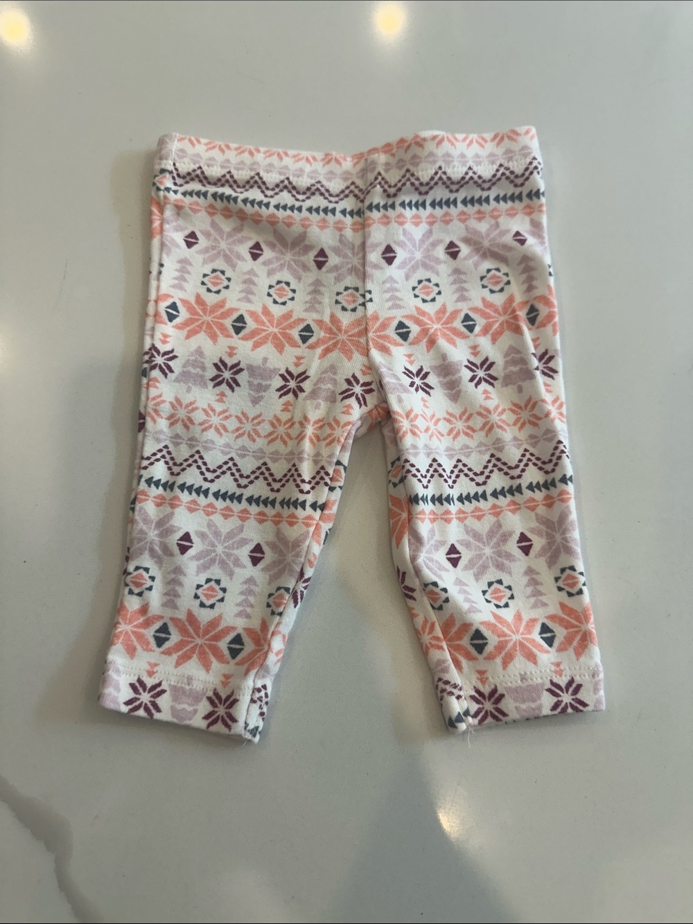 Carter's Light Pink Winter Print Leggings